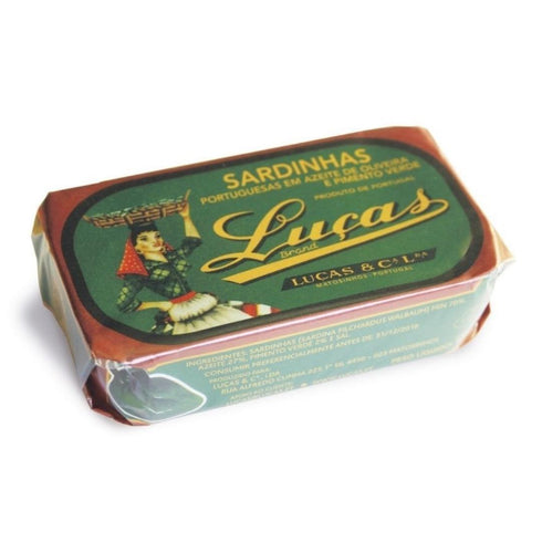 Sardines in Olive Oil and Green Pepper Luças 125g